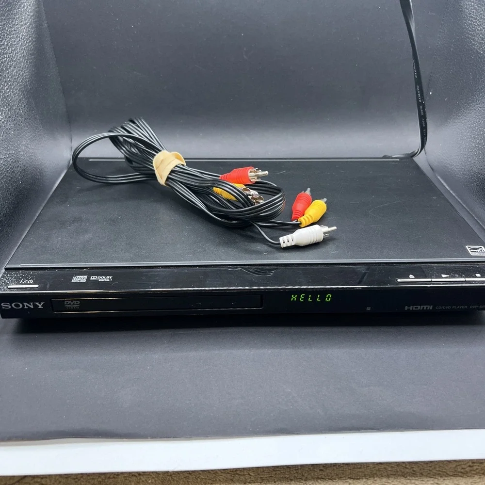 SONY UPSCALING SINGLE DISC SLIM DVD PLAYER DVP-SR500H NO REMOTE -‎ TESTED
